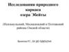 Исследования природного каркаса озера Эбейты (Исилькульский, Москаленский и Полтавский районы Омской области)