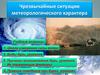 Чрезвычайные ситуации метеорологического характера. Учебные вопросы