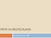 Feste in deutschland