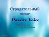 Страдательный залог Passive Voice