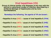 Viral hepatitises (VH)