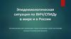 Эпидемиологическая ситуация по ВИЧ/СПИДу в мире и в России