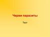 Черви-паразиты. Тест