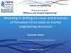 Modeling of drifting ice cover and processes of formation of ice loads on marine engineering structures