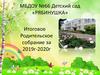 Итоговое родительское собрание