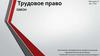 Трудовое право
