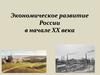 Экономическое развитие России в начале ХХ века