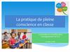 La pleine conscience en classe