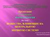 Вещества, влияющие на центральную нервную систему