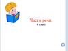 Части речи.  4 класс