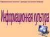 Информационная культура. Информационная революция современного мира