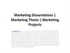 Marketing Dissertations