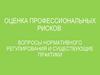 Оценка профессиональных рисков: вопросы нормативного регулирования и существующие практики