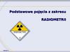 Podstawowe pojęcia z zakresu RADIOMETRII