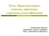 Правовая норма: понятие, признаки, структура, классификация