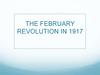 The february revolution in 1917