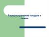 Распространение плодов и семян растений