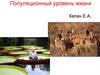 Популяционный уровень жизни