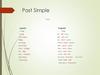 Past Simple