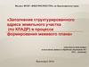 Заполнение структурированного адреса земельного участка (по КЛАДР) в процессе формирования межевого плана