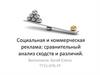 Социальная и коммерческая реклама: сравнительный анализ сходств и различий