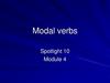 Modal verbs
