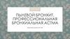 Пылевой бронхит. Профессиональная бронхиальная астма