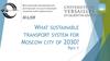 What sustainable transport system for Moscow city of 2030