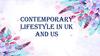 Contemporary lifestyle in UK and US