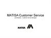 Matisa Customer Service