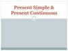 Present Simple & Present Continuous