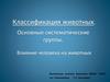 Классификация животных. Основные систематические группы. Влияние человека на животных