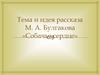 Тема и идея рассказа М. А. Булгакова «Собачье сердце»