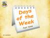 Days of the week 3. Teacher switcher