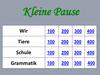 Kleine Pause