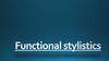 Functional stylistics