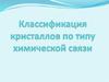 Классификация кристаллов по типу химической связи