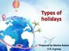 Types of holidays