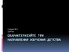 Охарактеризуйте три направления изучения детства