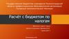Расчёт с бюджетом по налогам