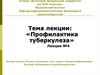 Профилактика туберкулеза.  Лекция №4