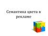 Семантика цвета в рекламе