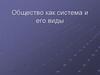 Общество как система и его виды