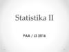 Statistika II