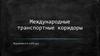 Международные транспортные коридоры