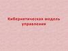 Кибернетическая модель управления