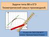 Геометрический смысл производной. Задачи типа В8 в ЕГЭ