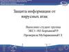 Защита информации от вирусных атак