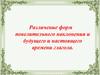 Различение форм повелительного наклонения и будущего и настоящего времени глагола