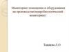 Мониторинг помещения и оборудования на производстве(микробиологический мониторинг)